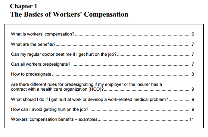 the basics of workers compensation